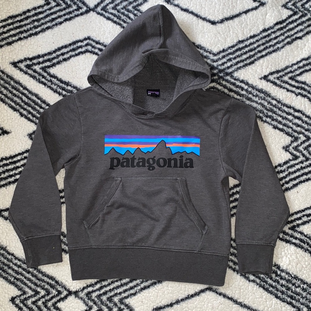 Patagonia Hooded Sweatshirt | Gray | Boys | Size: XS